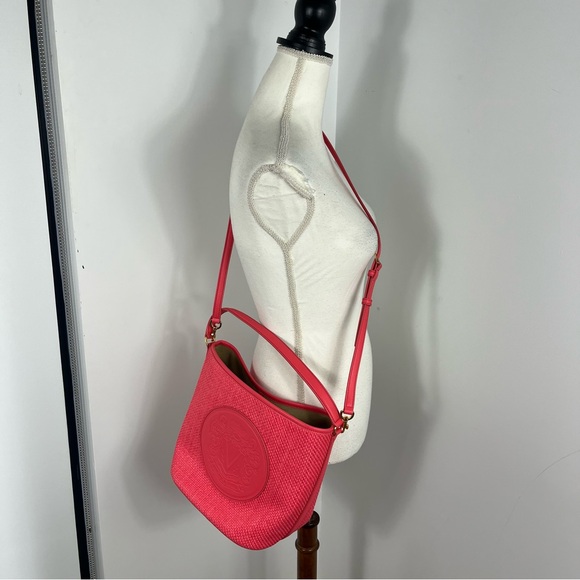 NEW Veronica Beard raffia bucket bag - Picture 7 of 10